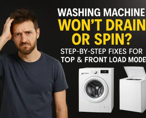 Why Your Washing Machine Won't Drain or Spin