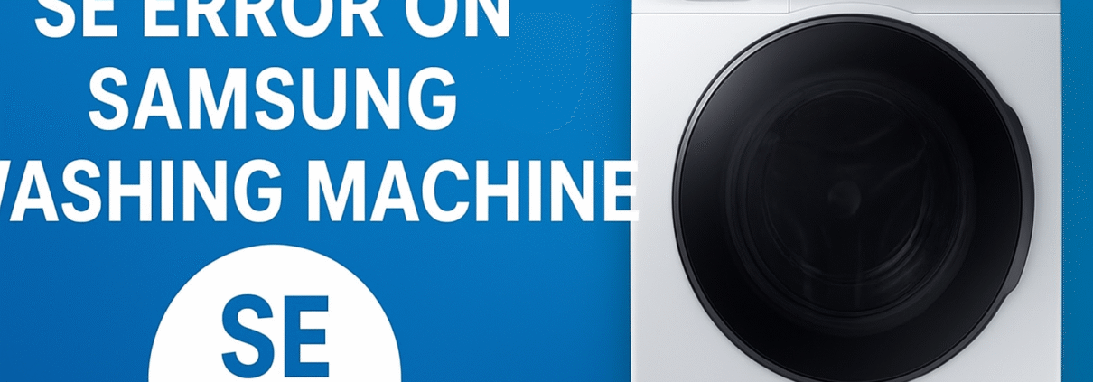 Fixing SE Error on Samsung Washing Machine