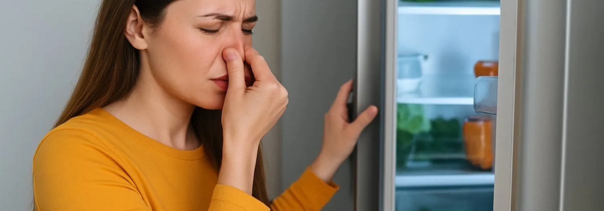 Why your fridge smells when door open?